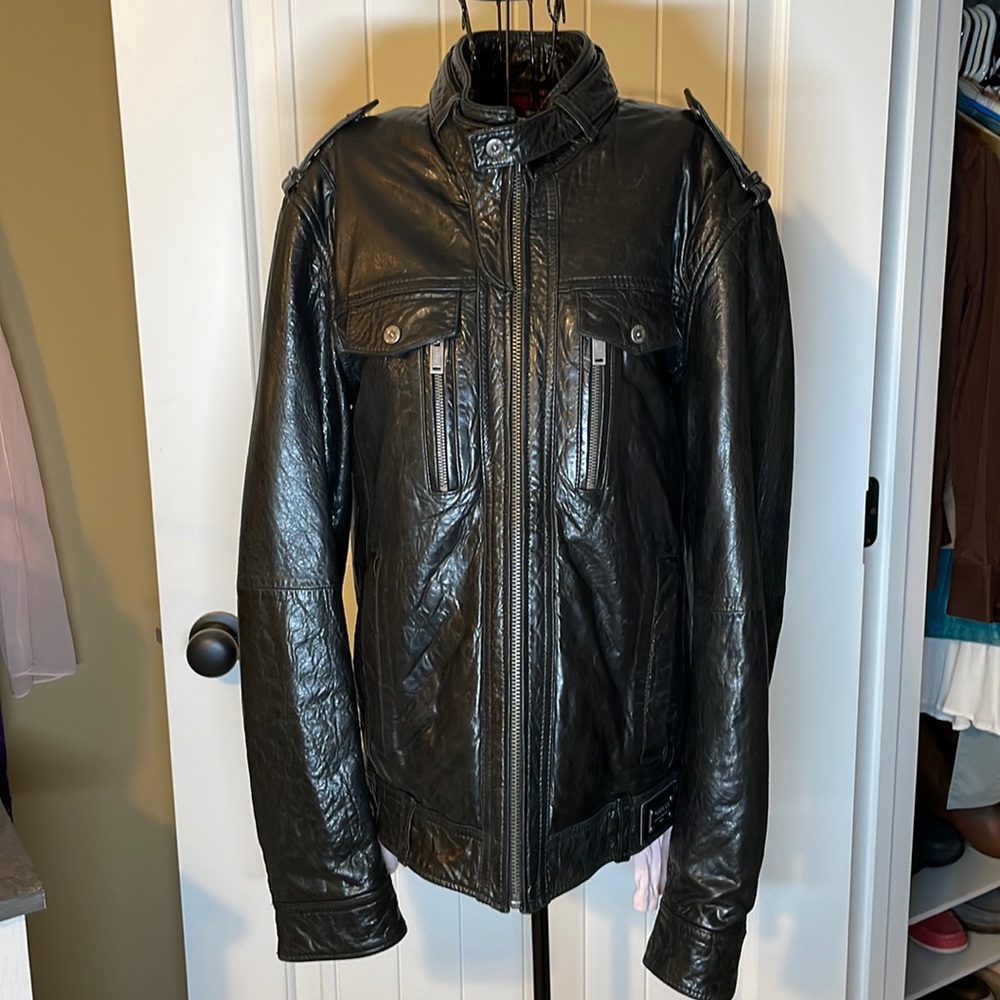 Guess leather Moto jacket